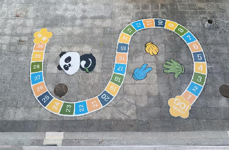 麻江地面游戏彩绘